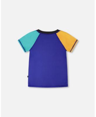 Boys Short Sleeve Rashguard Ultramarine