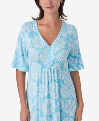 Women's Short-Sleeve Tunic Jersey Sleep Dress