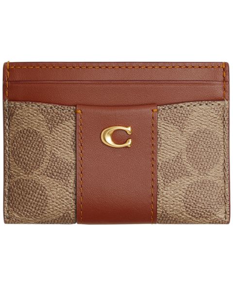 Женские COACH Essential Signature Canvas Card Case