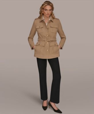 Women's Belted Crepe Jacket