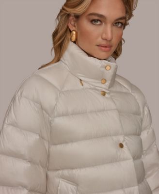 Women's Stand-Collar Down Puffer Cape