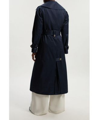 Women's Cotton Sheen Belted Classic Trench Coat