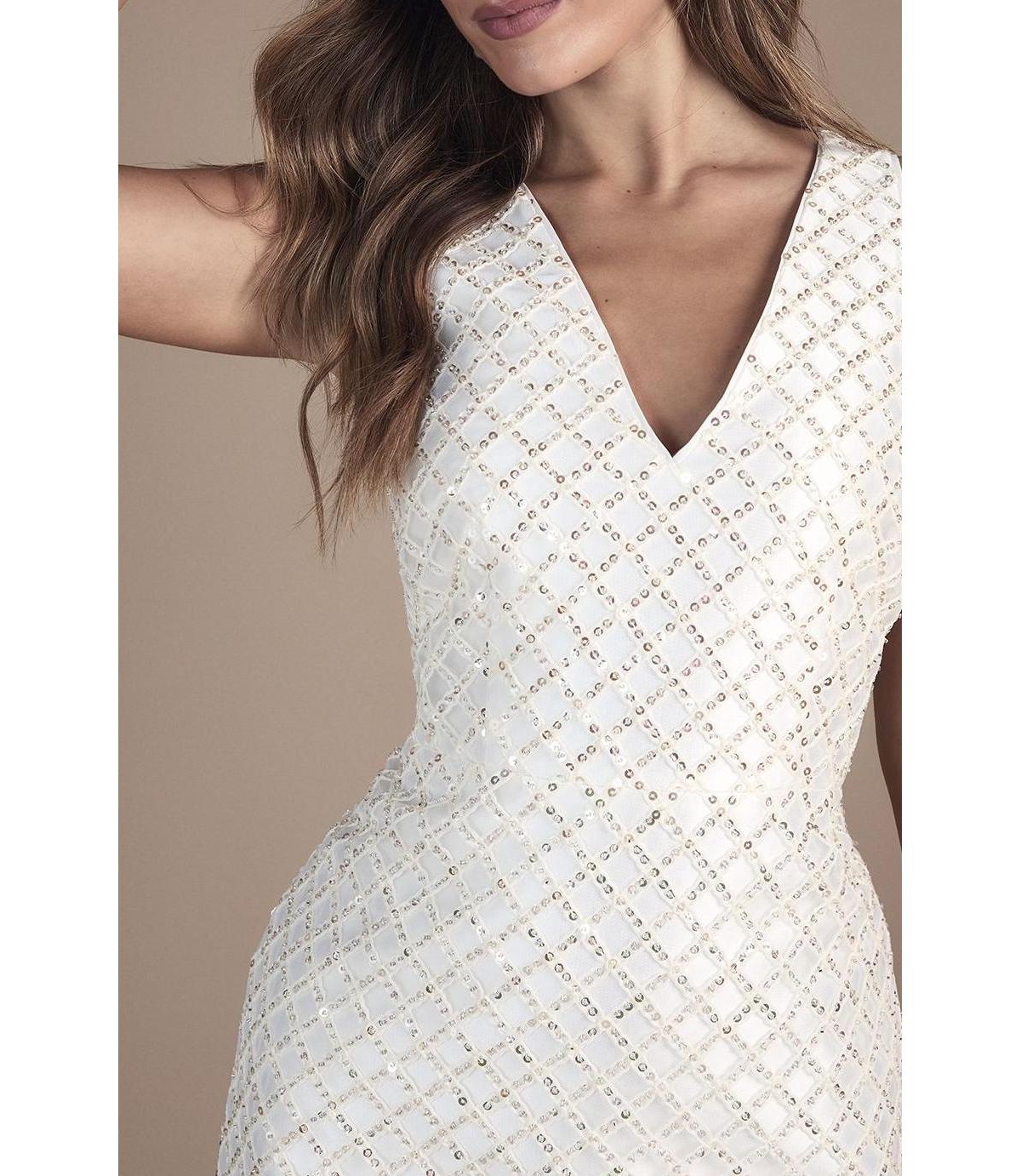 Coast Women's Sleeveless Embellished Mini Dress