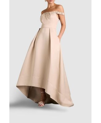 Women's Bardot Fit & Flare Hi-Low Maxi Dress