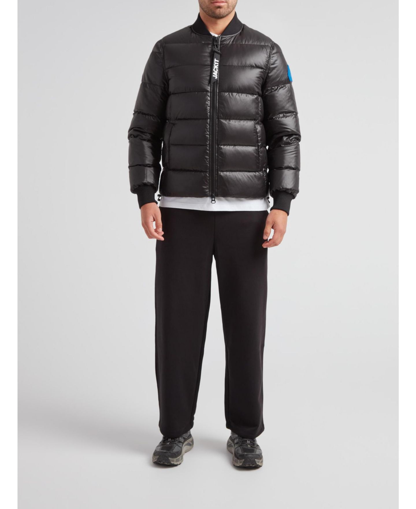 Мужская куртка JACK1T Vortex Long Sleeve Bomber, цвет: Чёрный — фото 8
