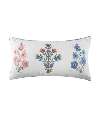 Zoey Embroidered Decorative Pillow, 12" x 24"