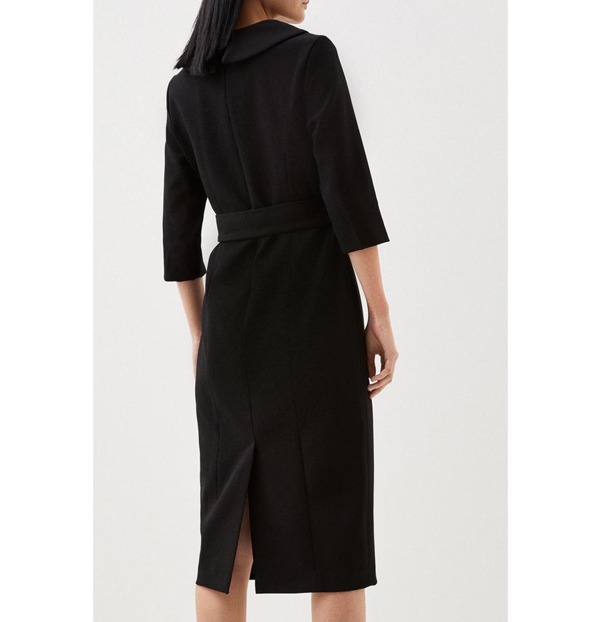 Petite Roll Neck Pencil Midi Dress