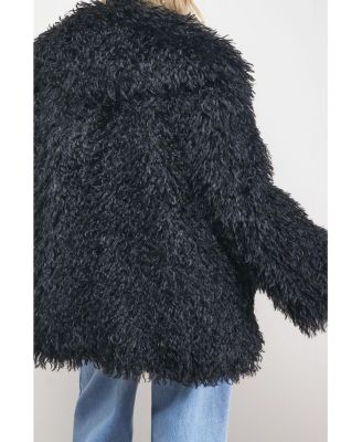 Women's Mongolian Faux Fur Short Coat