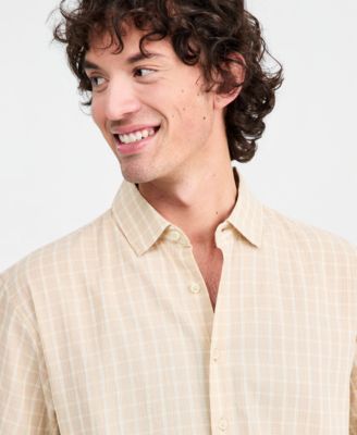 Men's Relaxed Crop Nolan Plaid Shirt