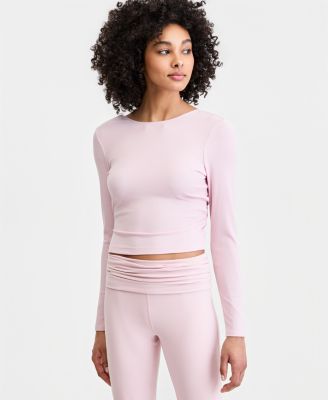 Women's Surplice Reversible Long-Sleeve Top