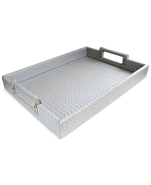 Jay Imports Woven Leather Tray Macy's