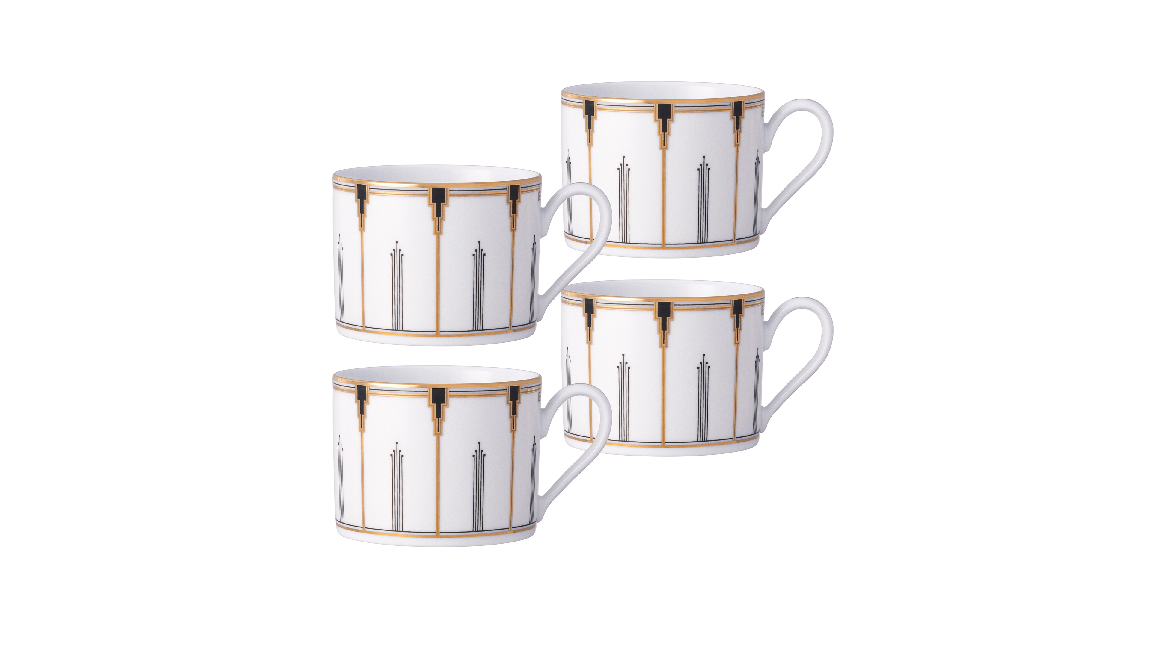 Noritake Empire Gold-Tone Cups, Set of 4