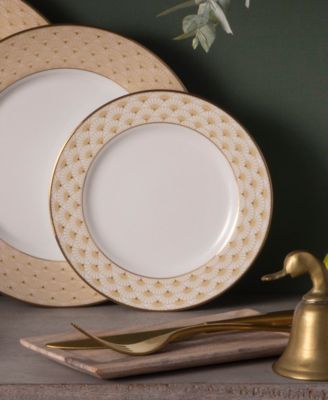 Trocadero Gold-Tone Bread and Butter Plates, Set of 4