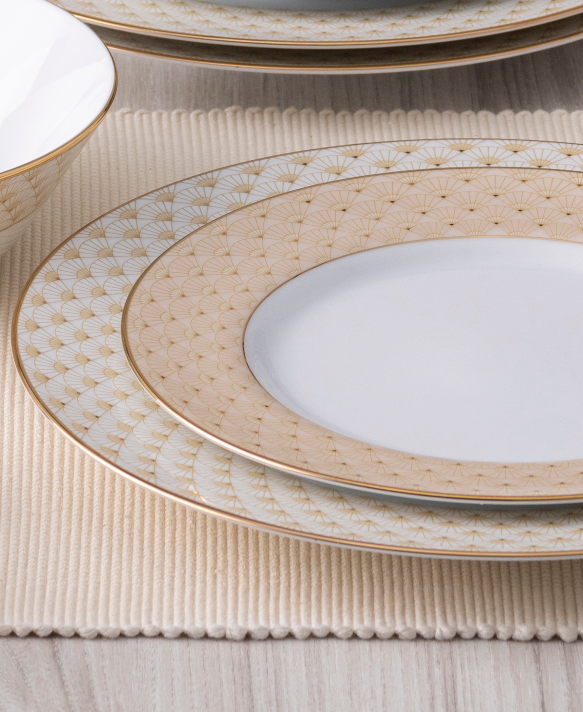 Noritake Trocadero Gold-Tone Dinner Plates, Set of 4