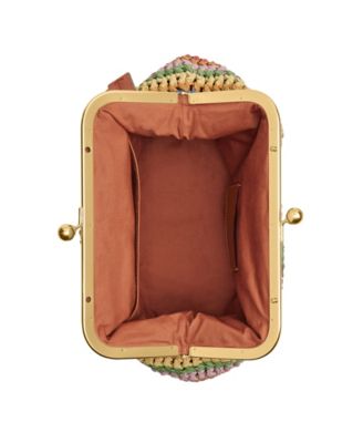 Kisslock Medium Multi Straw Frame Bag 27