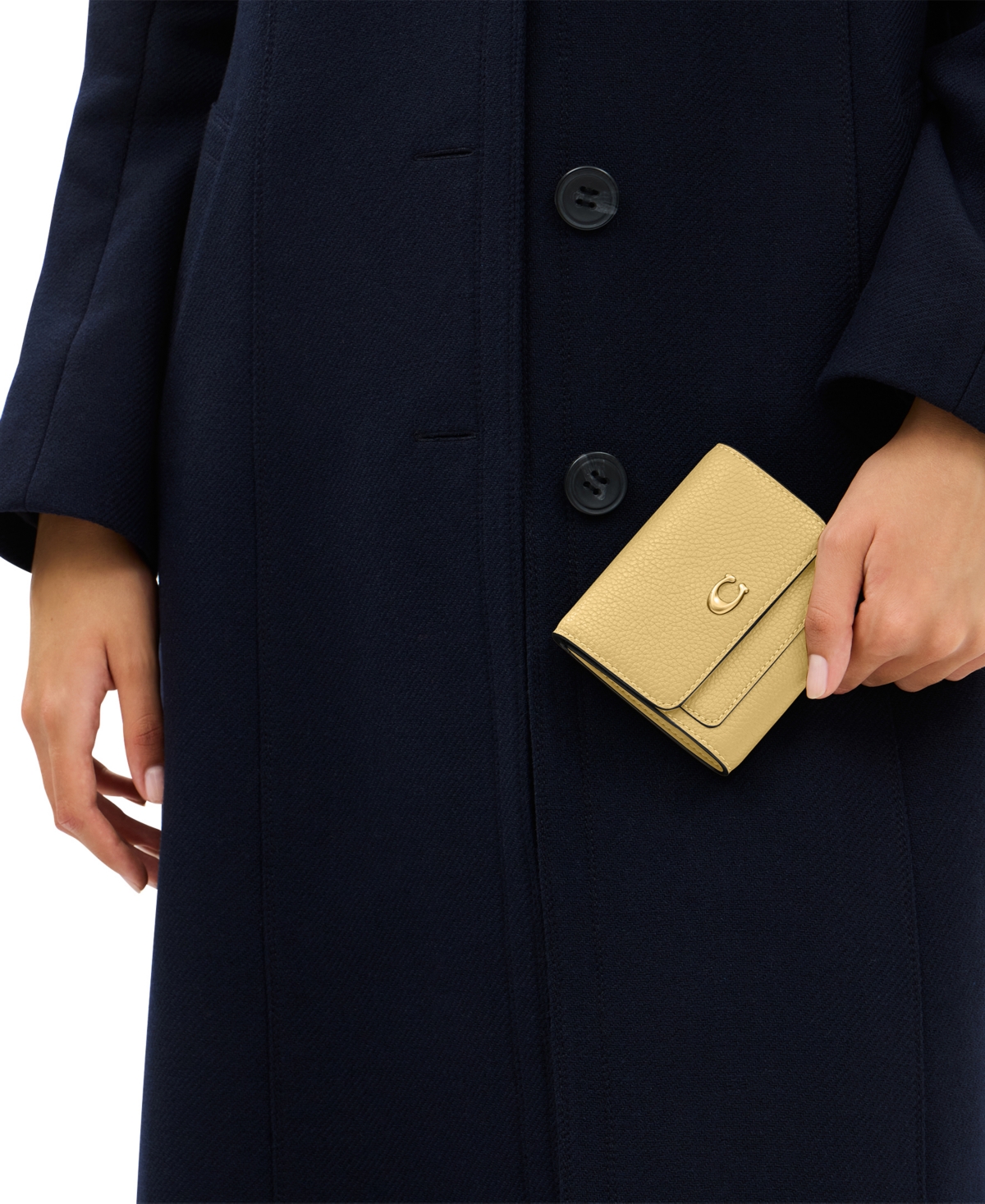 Coach Mila Mini Leather Flap Wallet