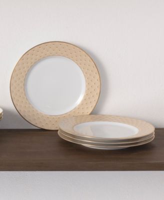 Trocadero Gold-Tone Salad Plates, Set of 4