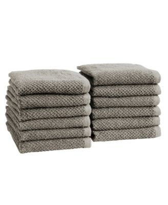 Cotton Textured 12-Piece Washcloth Set