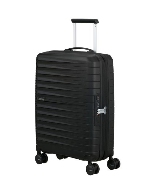 Чемодан American Tourister FastForward Expandable Carry-On Spinner, цвет: Чёрный