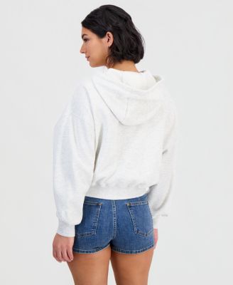 Women's Heart Embroidery Hooded Sweatshirt