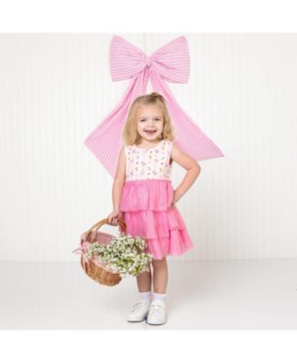 Little Girls Peony Floral Tank Tutu Dress