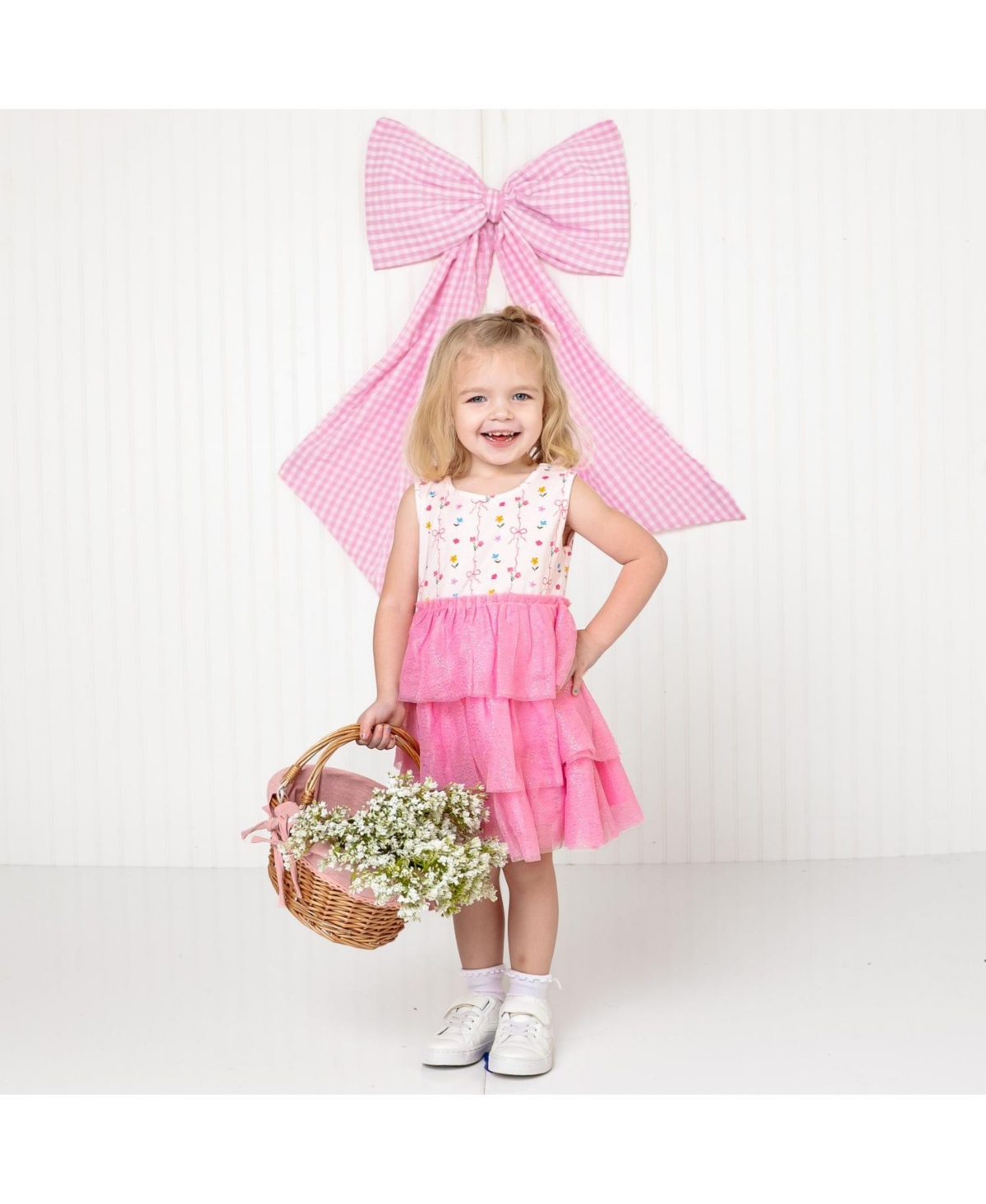 Sweet Wink Toddler Girls Peony Floral Tank Tutu Dress