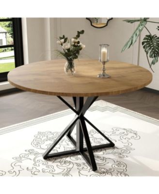 Kitchen Table Round Dining Table for 4 Farmhouse Kitchen Table Circle Dinner Table