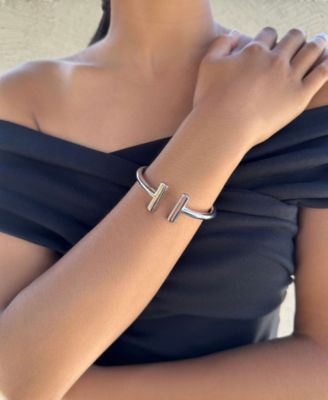 Metal-tone Bar Cuff Bracelet