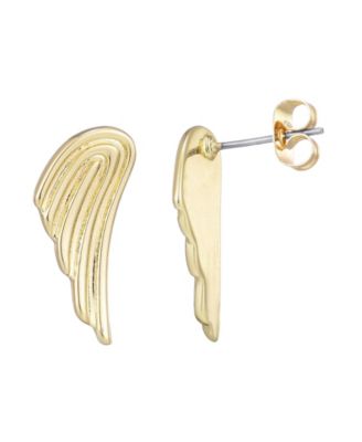 Gold Winged Statement Earrings