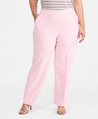Plus Size High Rise Pull-On Pants