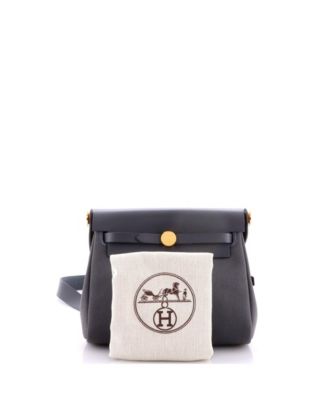 20 Herbag Zip Toile and Leather