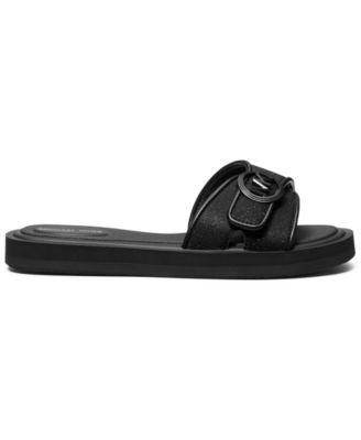 Women's Open Toe MK Pool Slides Sandals