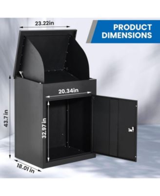 43.3" Package Delivery Boxes for Outside,Large Anti Theft Package Delivery Box with Lock