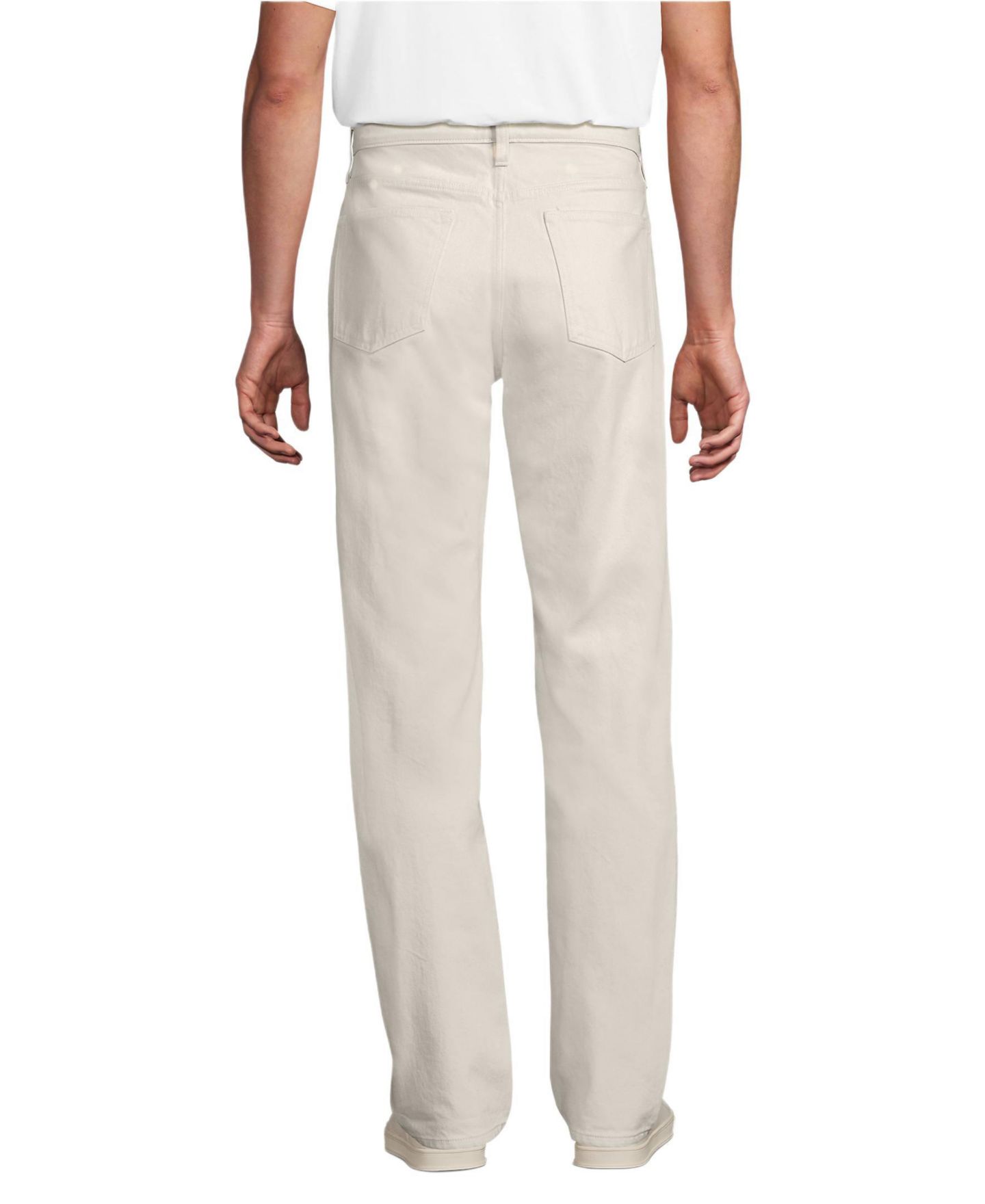 Мужские джинсы Lands' End Stretch Easy Classic Fit Natural Jean, цвет: Натуральный — фото 3