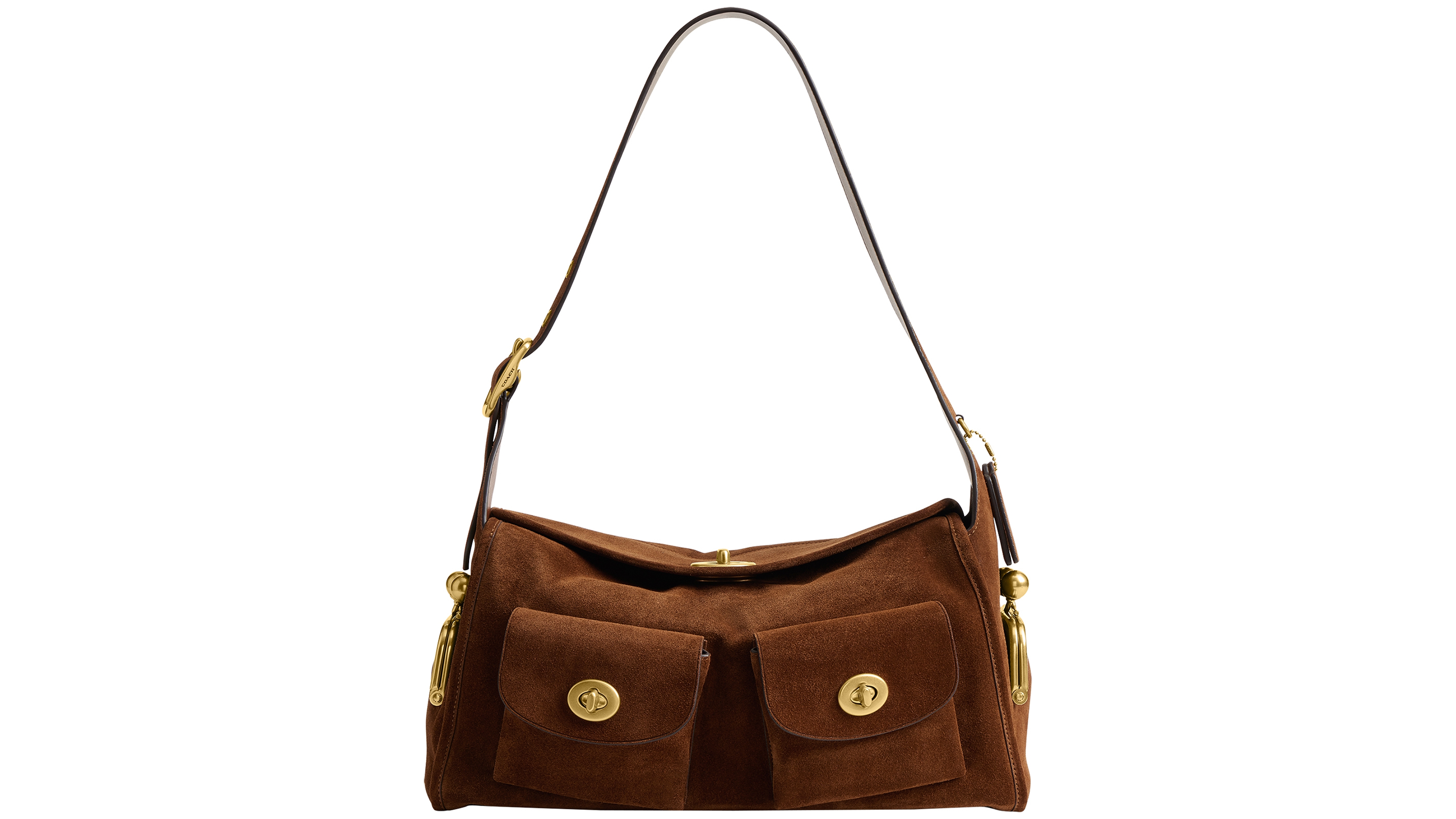 Coach Turn-Lock Haversack Large Shoulder Bag