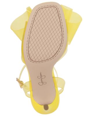 Women's Olivine Vinyl Bow Stiletto Dress Sandals