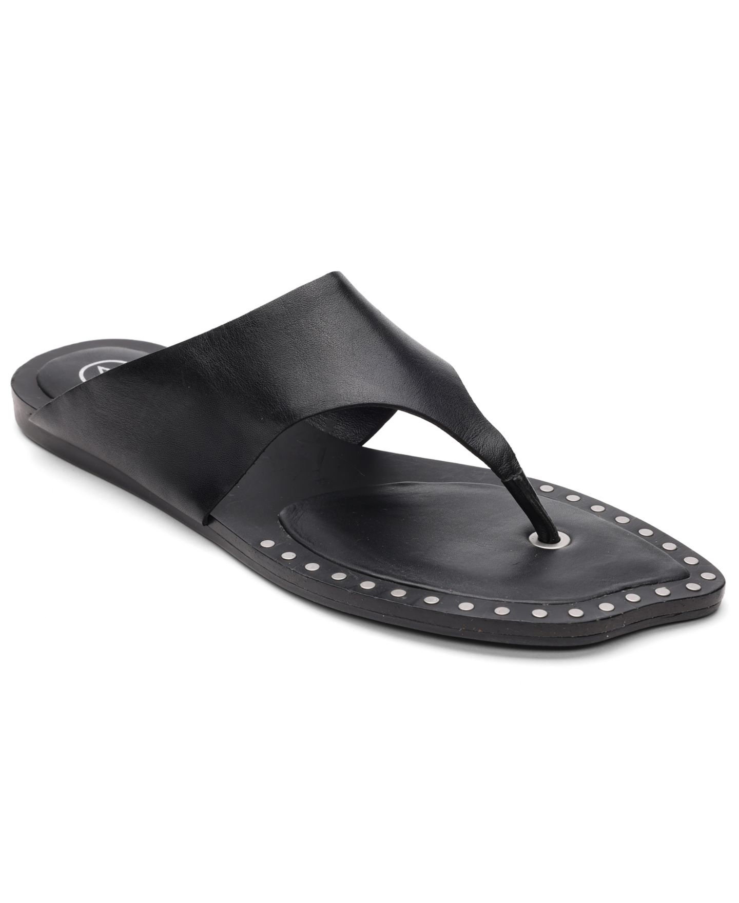 Женские сандалии Ash Genius Slip-On Flat, цвет: Чёрный кожаный — фото 1