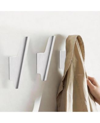 Wooden Wall Hooks: 4 Pack, Sturdy, Multipurpose, Scandinavian Design