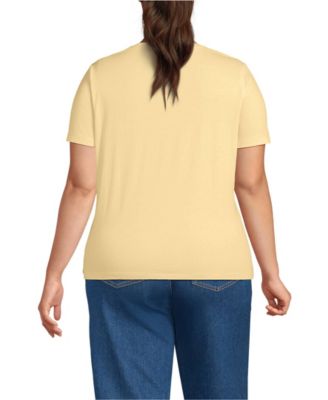 Plus Size Relaxed Supima Cotton Crew Neck T-Shirt