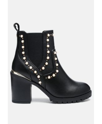 Women's Cherin Pearl Studded Chelsea Boots