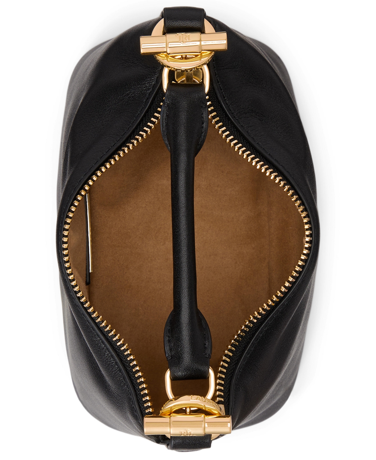 Lauren Ralph Nappa Leather Mini Blaike Shoulder Bag