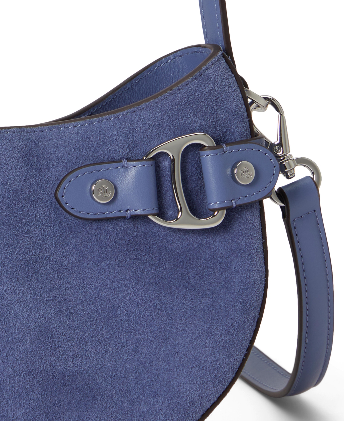 Lauren Ralph Lauren Suede Small Tasha Crossbody Bag