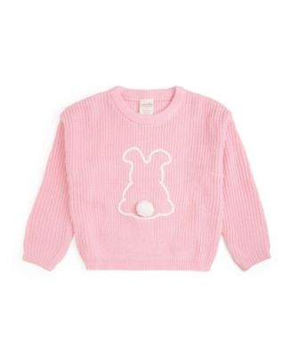 Big Girls Easter Bunny Knit Sweater