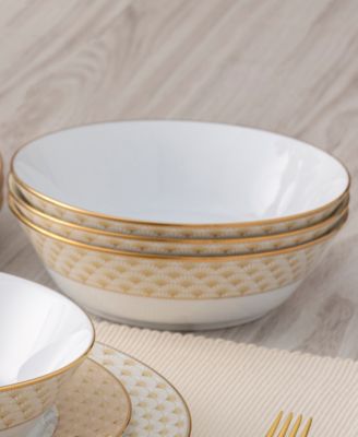Trocadero Gold-Tone Soup Bowls, Set of 4