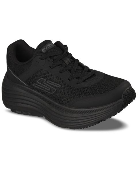 Женские кроссовки Skechers Work Slip-Resistant Max Cushioning Endeavour Casual Wide Width, цвет: Чёрный