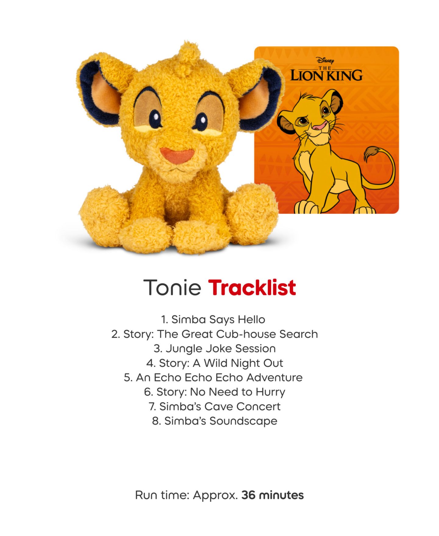 Детская мягкая игрушка Tonies Cuddle Simba Audio Plush — фото 5