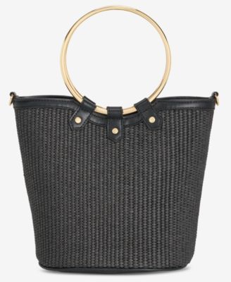 Straw Bucket Bag