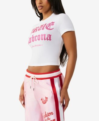 Women's Crystal Slogan Baby T-Shirt