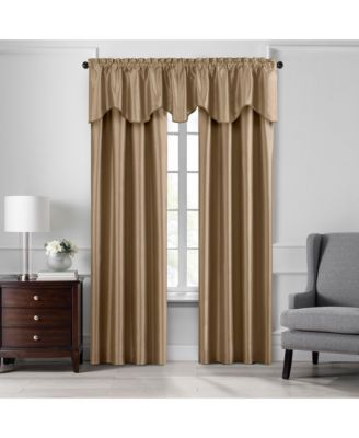 Colette Faux Silk Scalloped Window Valance