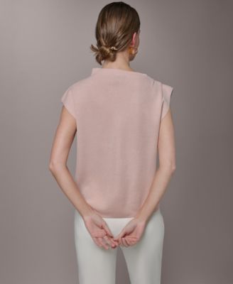 Women's Asymmetric Mock Neck Sweater